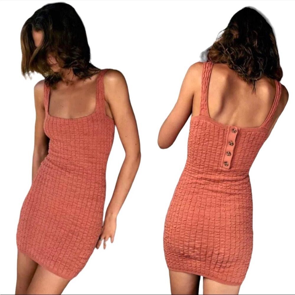Free People Beach Knit ‘Short and Sweet’ Reversible Mini Dress